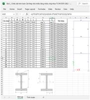 Excel tính kết cấu thép