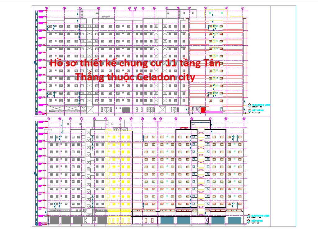Hồ sơ thiết kế chung cư 11 tầng Tân Thắng thuộc Celadon city