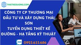 CÔNG TY CỔ PHẦN THƯƠNG MẠI ĐẦU TƯ VÀ XÂY DỰNG THÁI SƠN