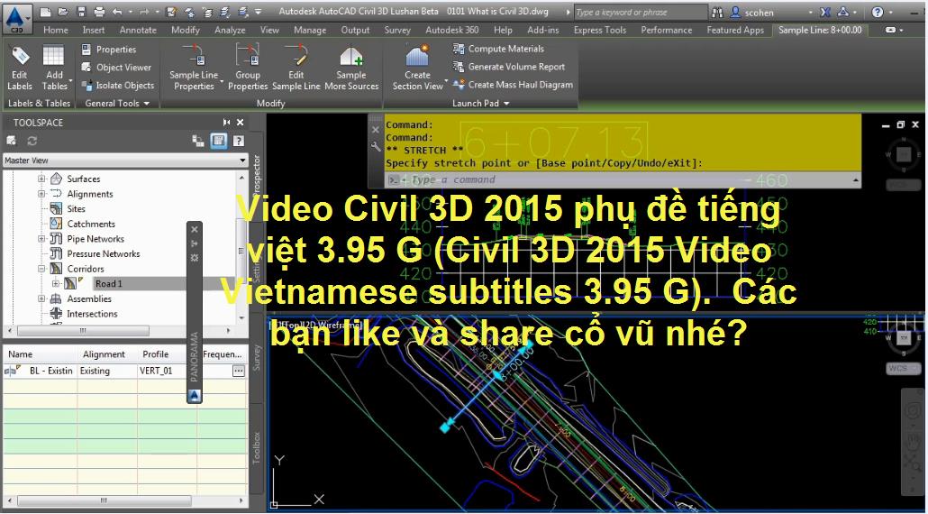 Video Civil 3D 2015 phụ đề tiếng việt 3.95 G (Civil 3D 2015 Video Vietnamese subtitles 3.95 G)