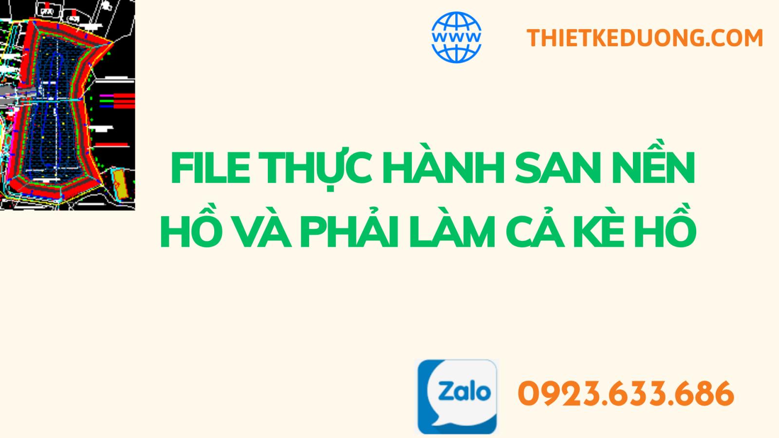 Bài tập thực hành san nền hồ