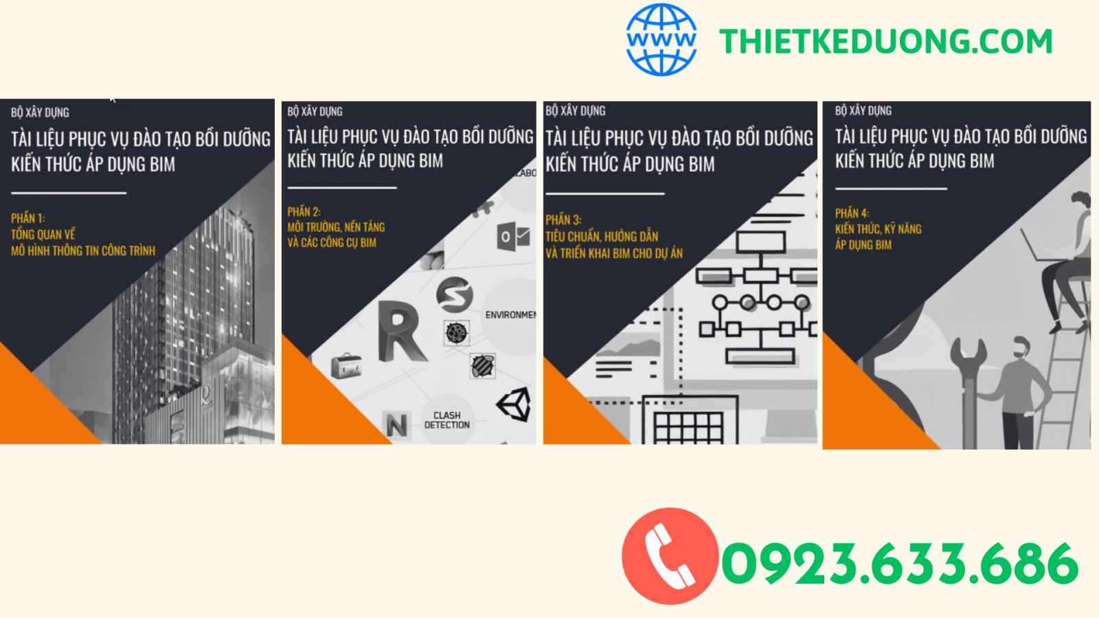 Tài liệu phục vụ đào tạo, bồi dưỡng kiến thức ứng dụng BIM