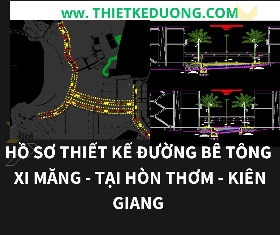 Hồ sơ TKBVTC công trình đường bê tông xi măng
