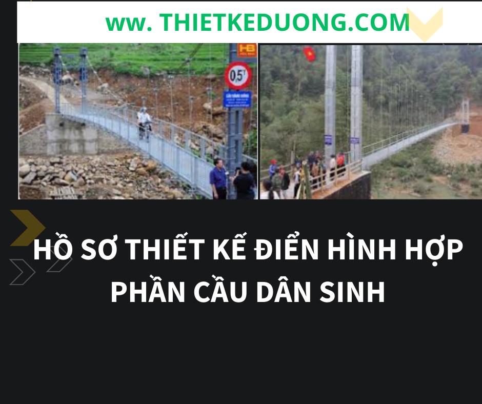 Thiết kế điển hình hợp phần cầu dân sinh