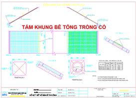 Gia cố tấm khung bê tông trồng cỏ