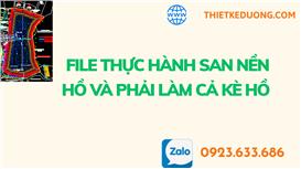 Bài tập thực hành san nền hồ
