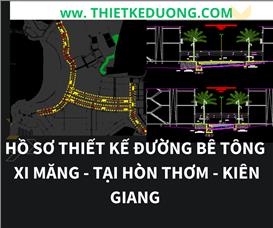 Hồ sơ TKBVTC công trình đường bê tông xi măng